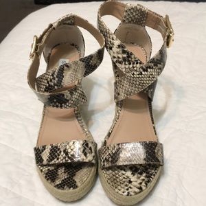 Steve Madden Snakeskin Embossed Espadrille